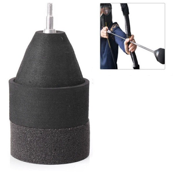 BLACK FLASH Archery Spitze - LARP Aufsatz, schwarz – 5 Stück