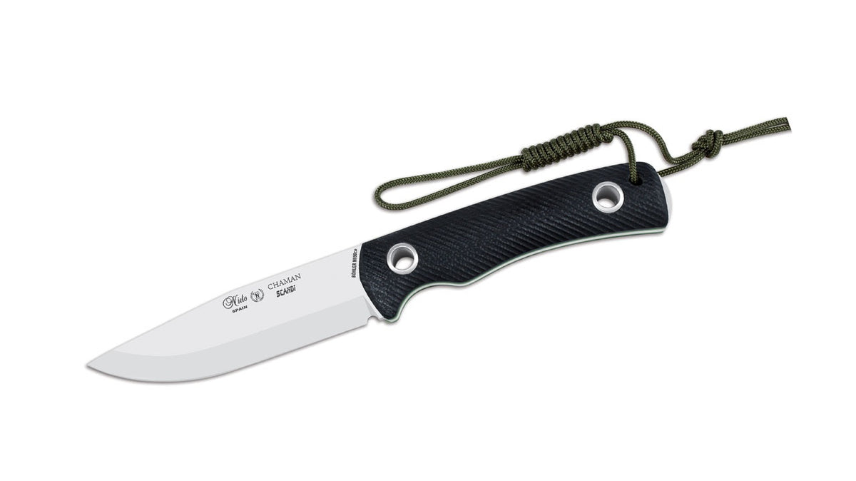 Nieto CHAMAN SCANDI Gürtelmesser, G10, schwarz