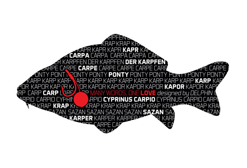 Aufkleber Karpfen Serie Words