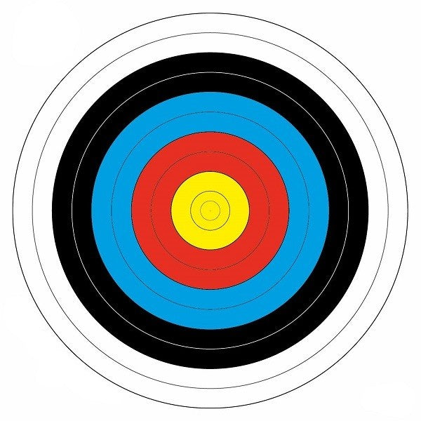 BLACK FLASH Archery Scheibenauflage FITA/WA-60 – 20 Stück