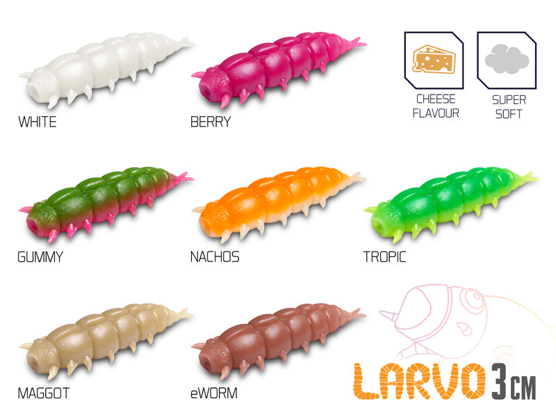 Kunstköder Delphin LARVO Cheese / 15St.