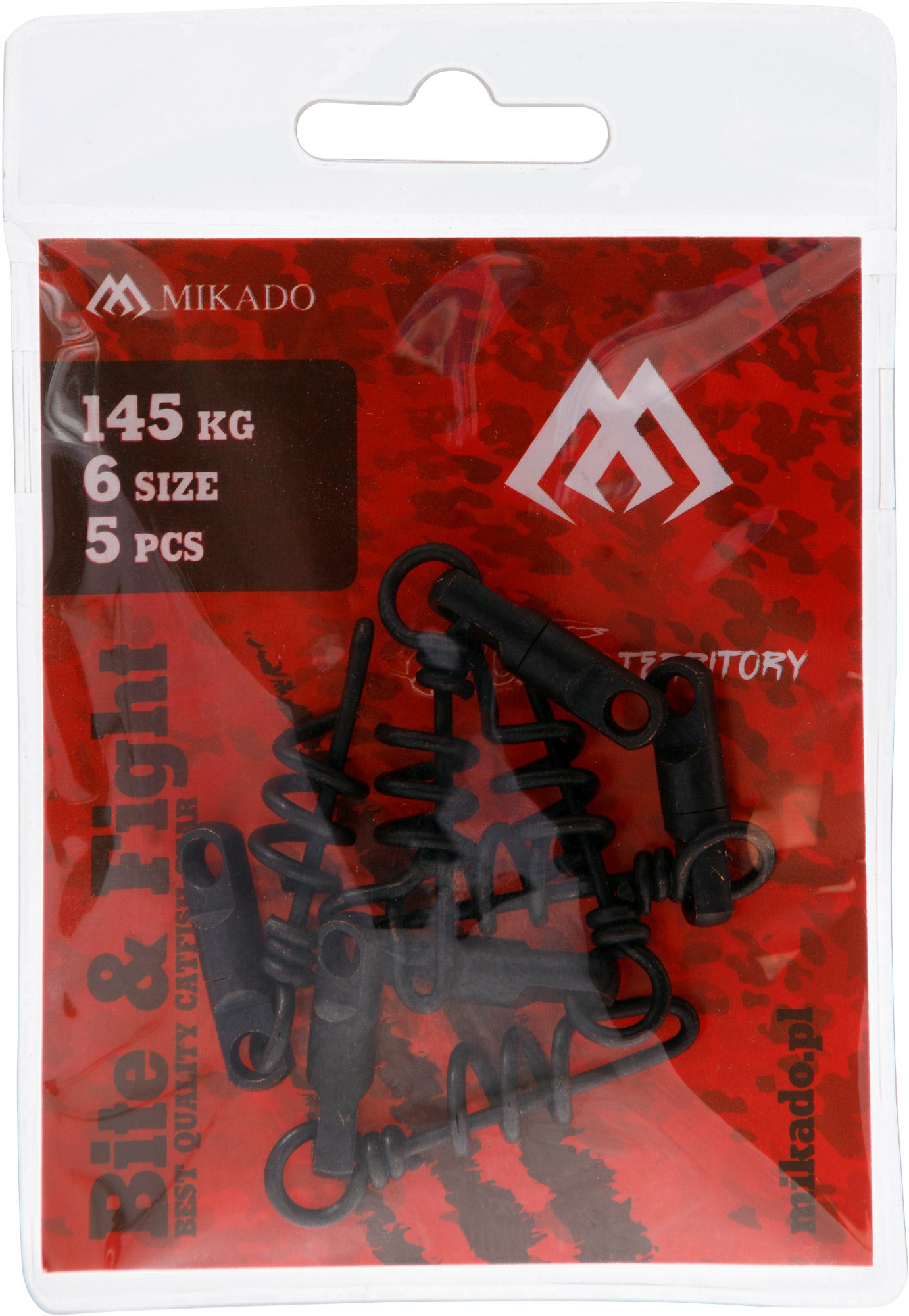 Mikado Wirbel - Mit Schnappen Schraube - Größe 5mm - Schwarz Matt - 5 Stk.