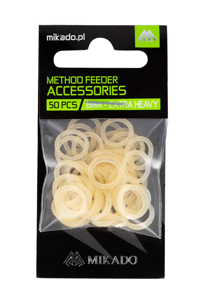 Mikado Pelletbänder - Method Feeder - 5mm (EXTRA HEAVY) - Transparent - 50 Stk.