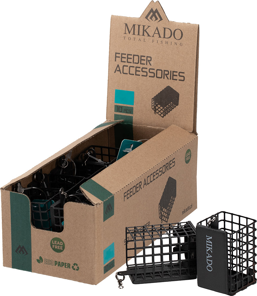 Mikado Feeder - Quadrat Mit Boden - 100g - (30x30x55mm) - 1 Stk.