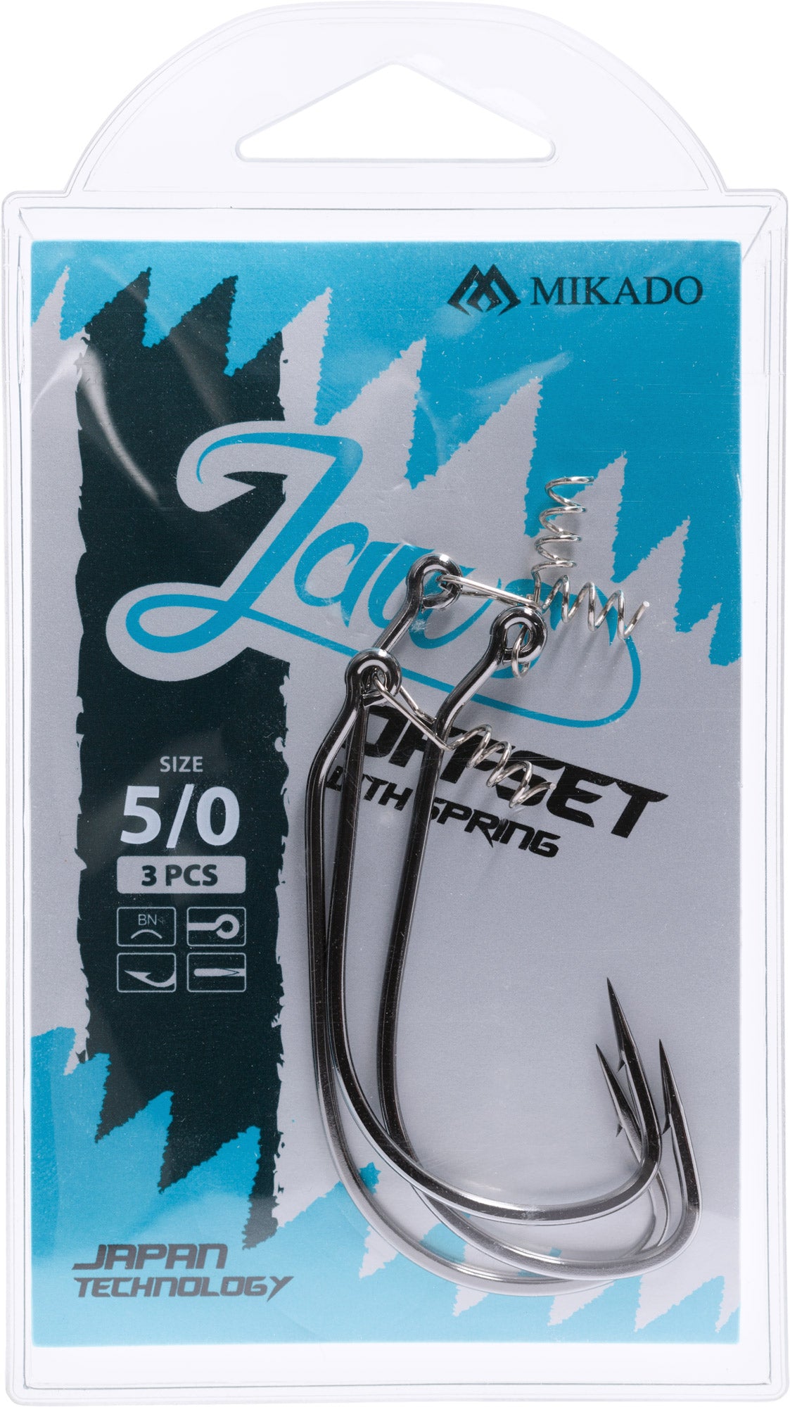 Mikado Haken - Jaws Offset Mit Schraube NR. 5/0 - 3 Stk.