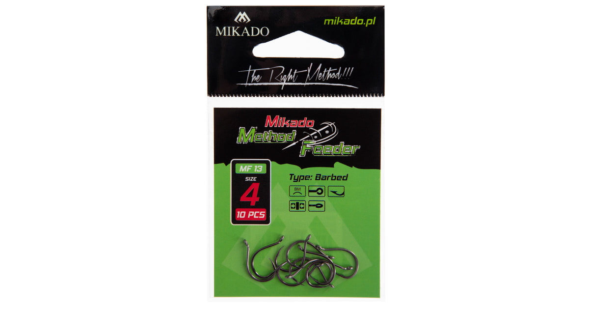 Mikado Haken - MF13 NR. 14 - Mit Widerhaken - 10 Stk.