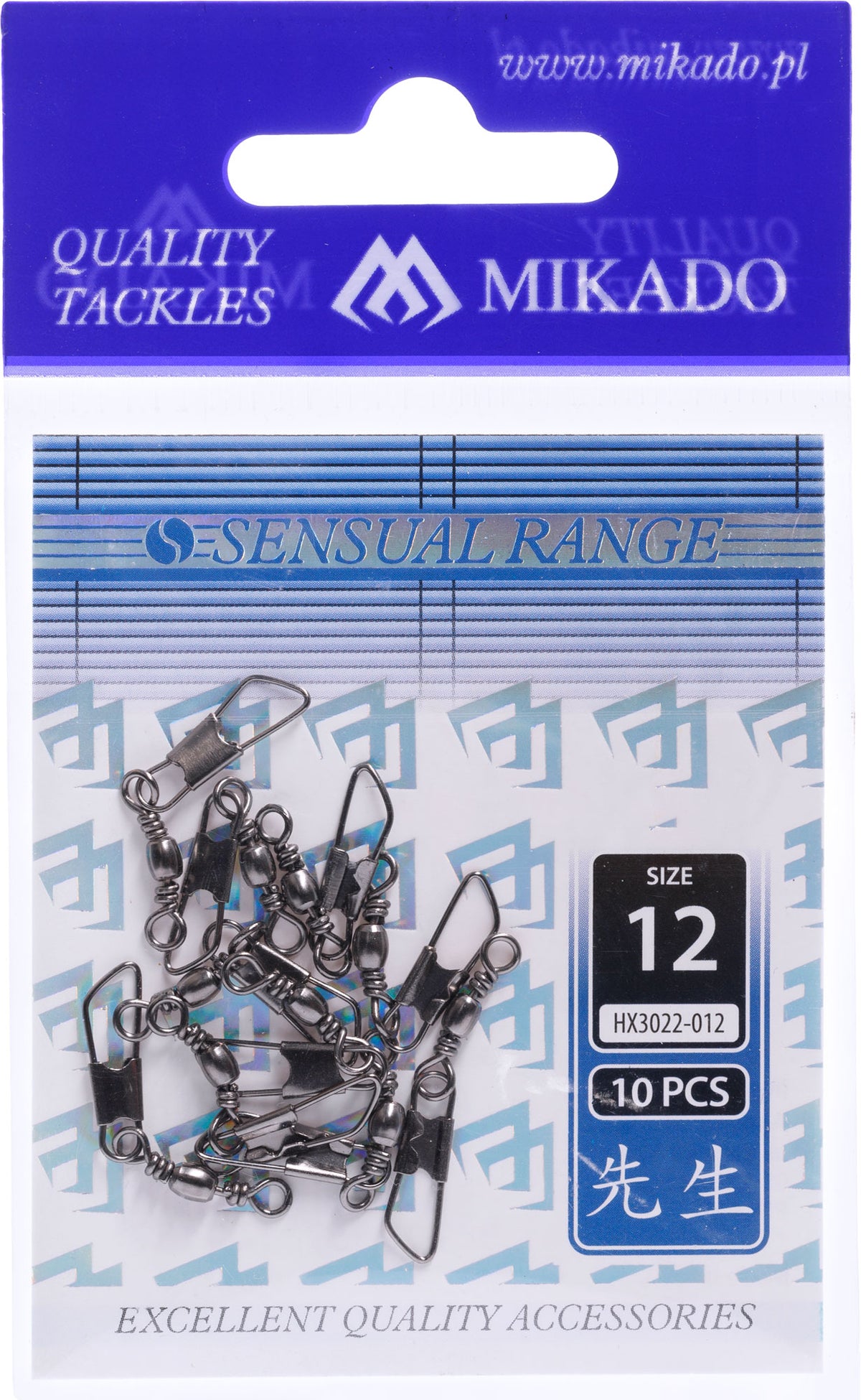 Mikado Tönnchenwirbel - Mit Safety Snap NR. 10 Bn - 10 Stk.