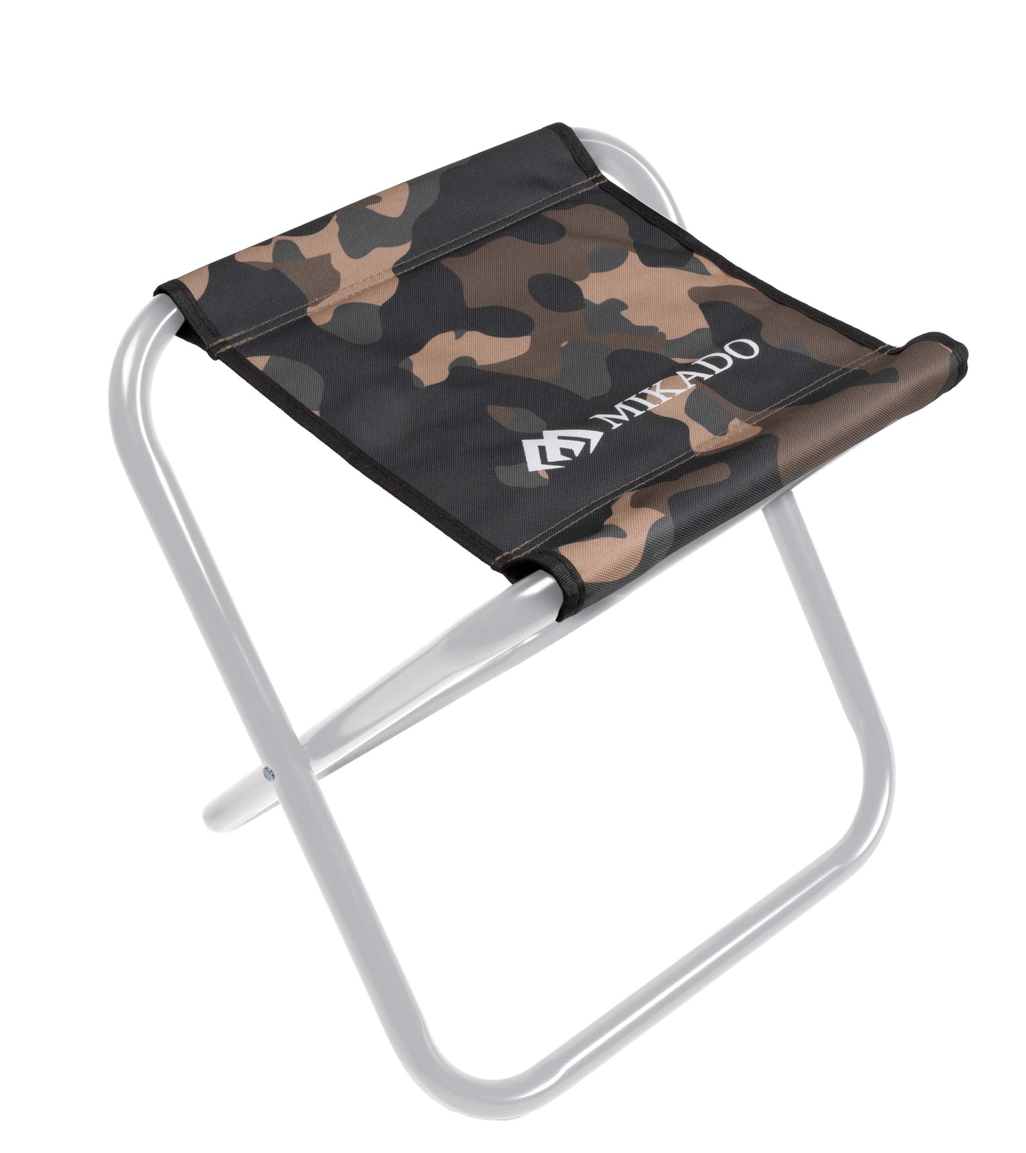 Mikado Hocker - Klappbar (max. Belastung 120kg) (43x43x35cm fi:25mm) - Braun Camo - 1 Stk.