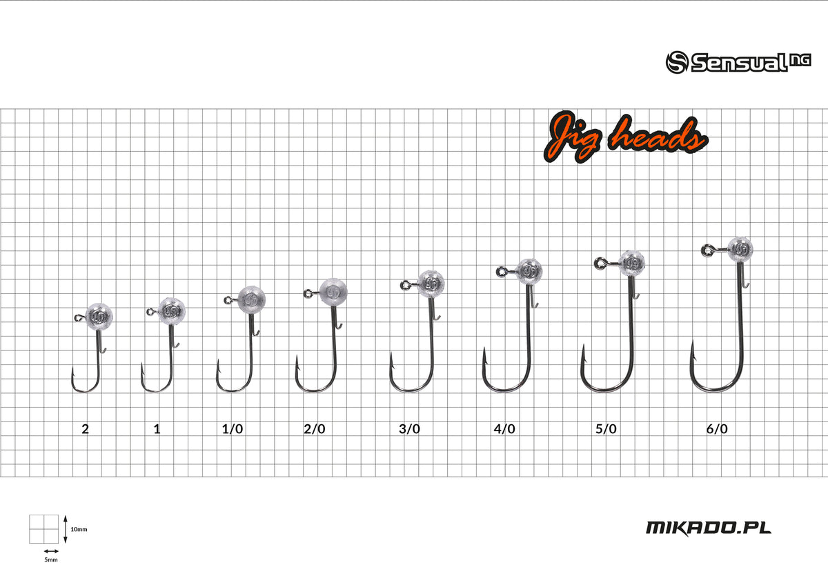 Mikado Jig Head - Sensual - 8g-6/0 Bn - 3 Stk.