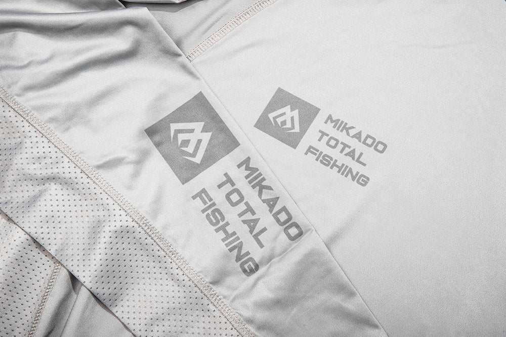 Mikado Long Sleeve – Angler-Hoodie Mit Integrierter Kapuze – Mit UV/UPF Filter – Grau – Größe M – 1 Stk.