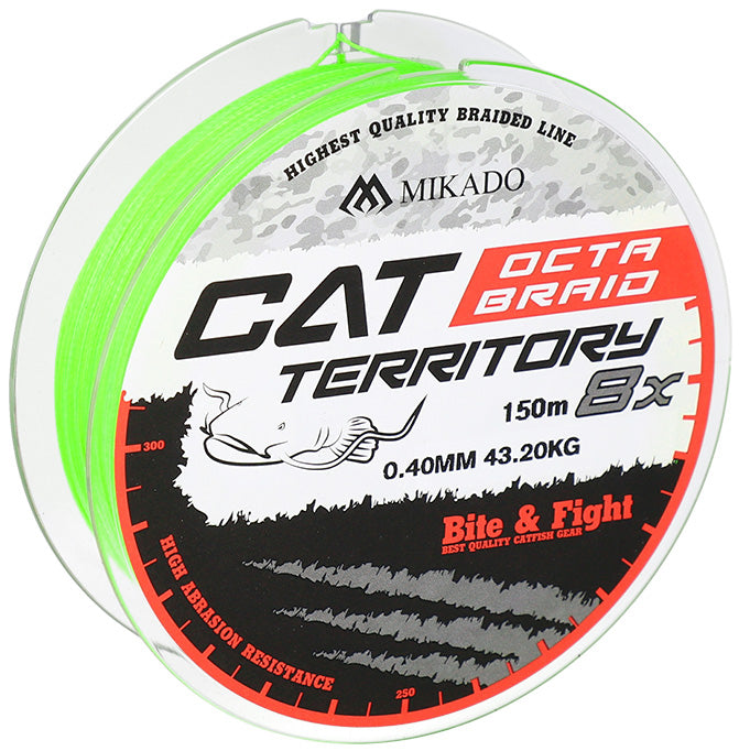 Mikado Geflochtene Schnüre - Cat Territory Octa Braid - 0.70mm/76.4kg/150m - Fluo - 1 Spule