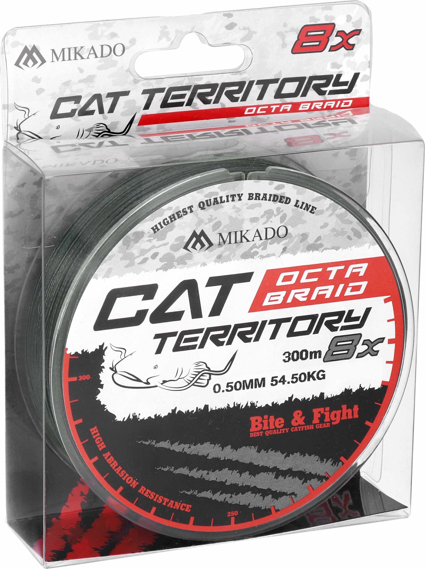 Mikado Geflochtene Schnüre - Cat Territory Octa Braid - 0.40mm/43.2kg/300m - Grün - 1 Spule