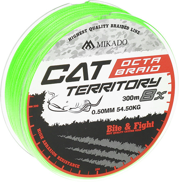 Mikado Geflochtene Schnüre - Cat Territory Octa Braid - 0.40mm/43.2kg/300m - Fluo - 1 Spule