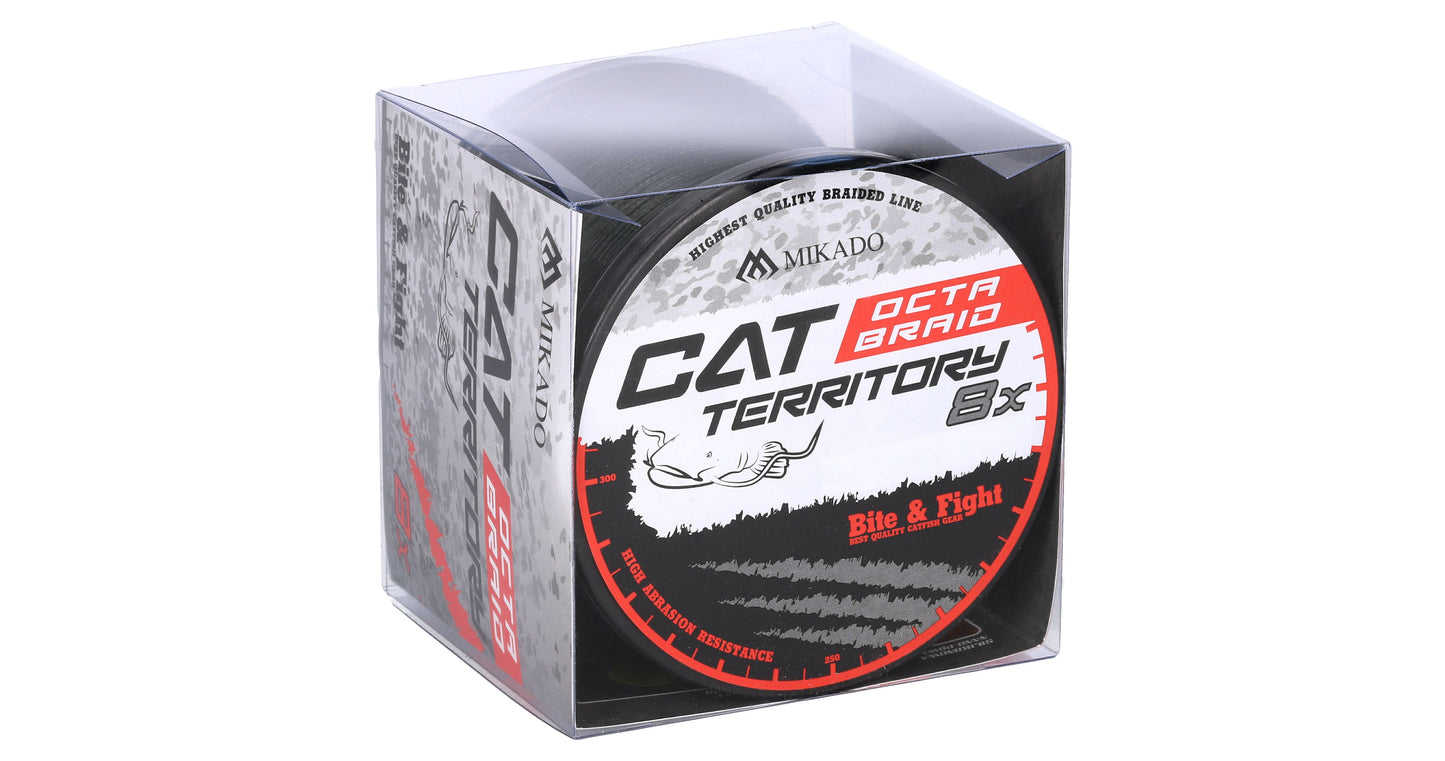 Mikado Geflochtene Schnüre - Cat Territory Octa Braid - 0.50mm/53.3kg/600m - Grün - 1 Spule