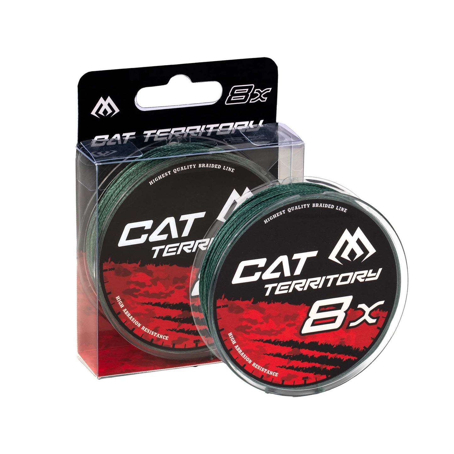 Mikado Geflochtene Schnüre - Cat Territory Octa Braid - 1.20mm/153kg/30m - Grün - 1 Spule