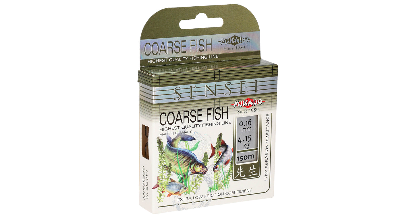 Mikado Schnur - Sensei Coarse Fish - 0.24mm/7.60kg/150m - 1 Spule