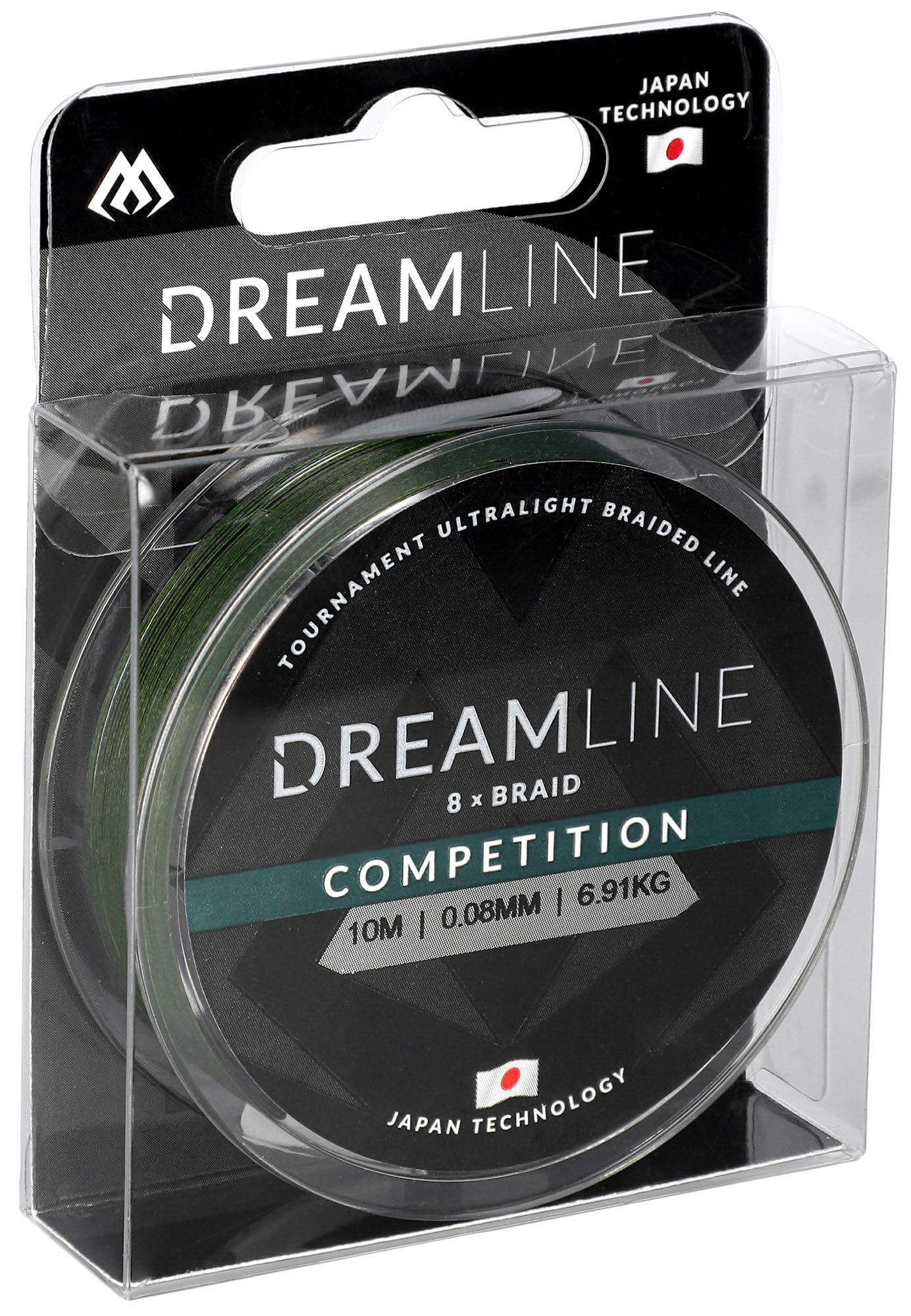 Mikado Geflochtene Schnüre - Dreamline Competition - 0.12mm/10.21kg/10m - Grün - 1 Spule