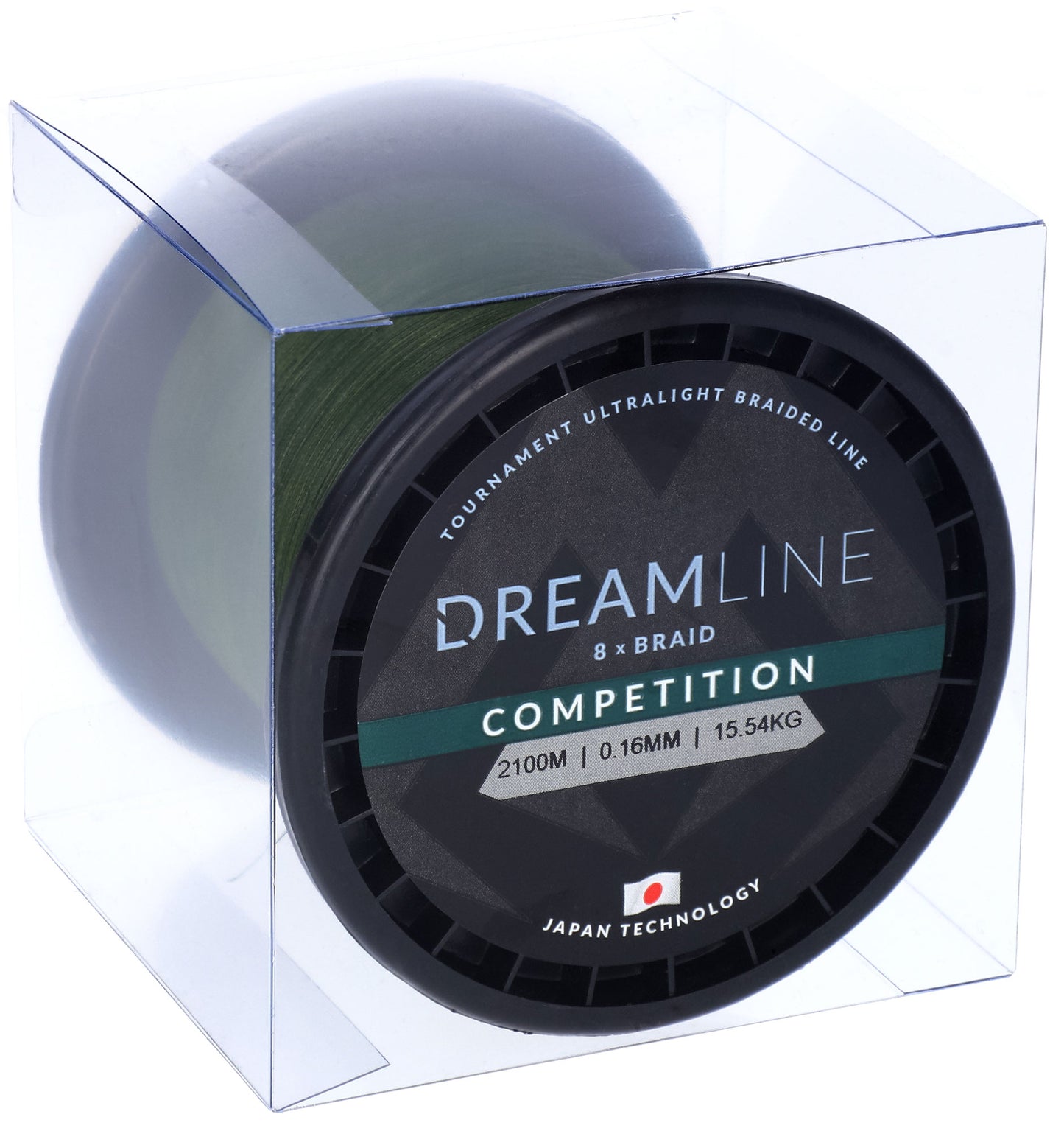Mikado Geflochtene Schnüre - Dreamline Competition - 0.08mm/6.91kg/2100m - Grün - 1 Spule