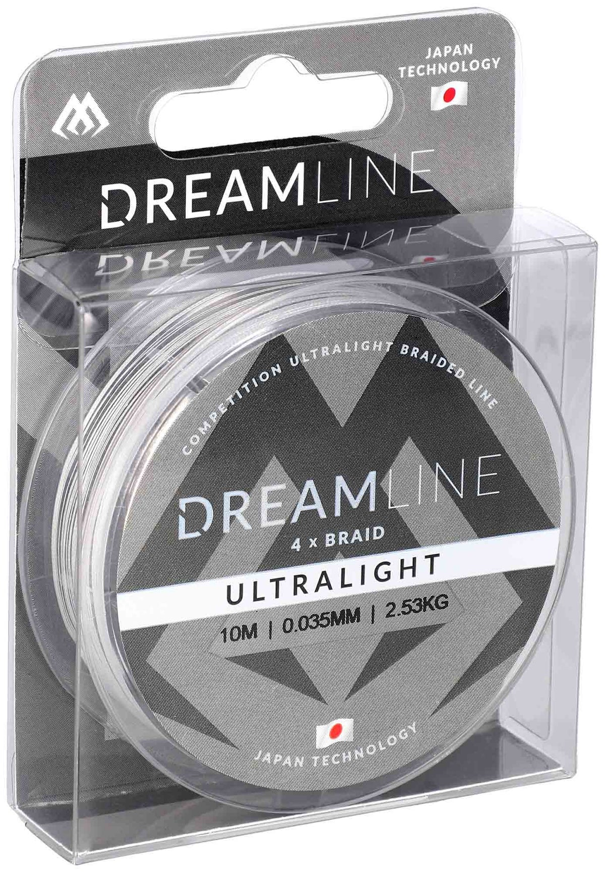Mikado Geflochtene Schnüre - Dreamline Ultralight - 0.047mm/3.87kg/10m - Weiss - 1 Spule