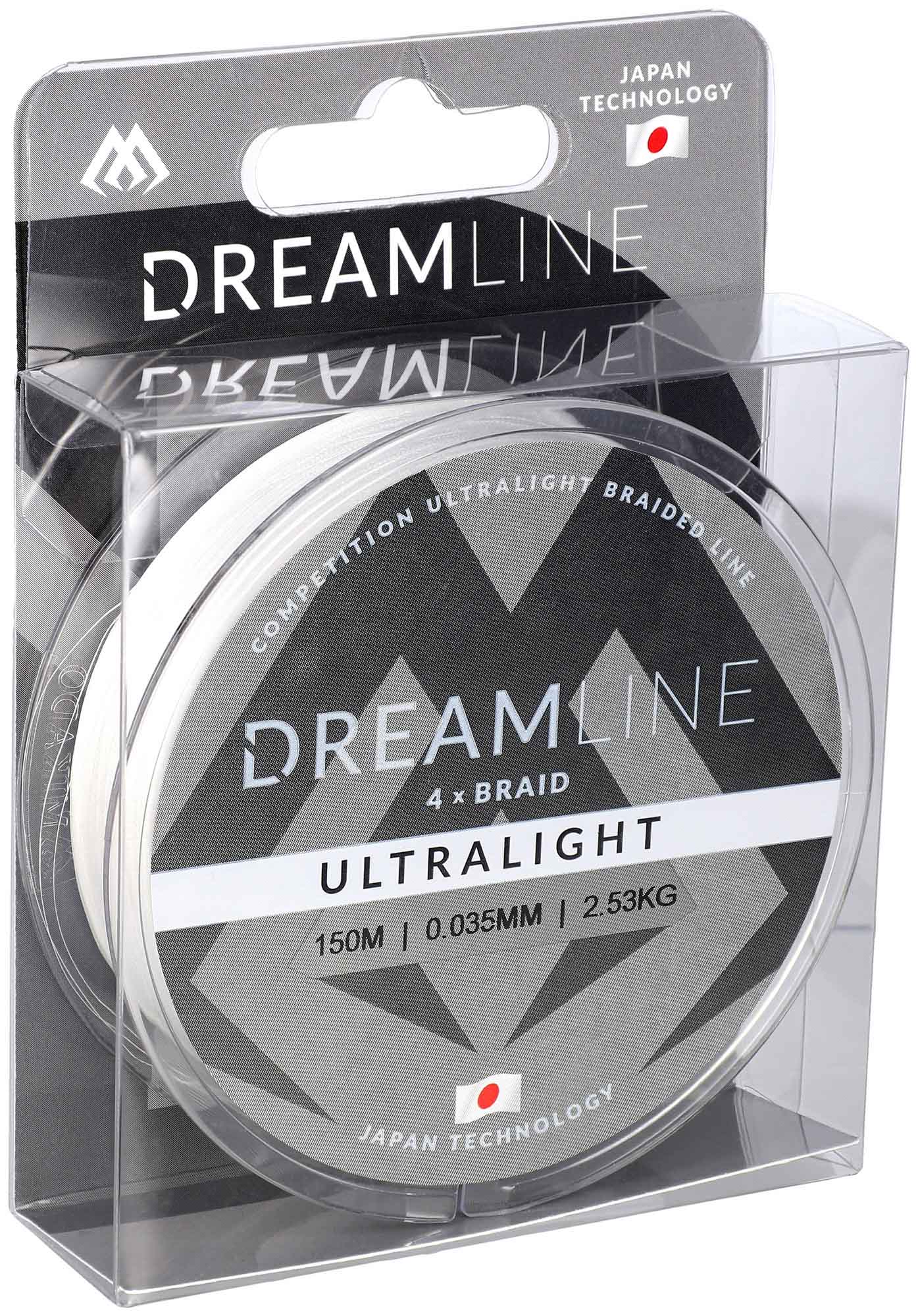 Mikado Geflochtene Schnüre - Dreamline Ultralight - 0.058mm/4.43kg/150m - Weiss - 1 Spule