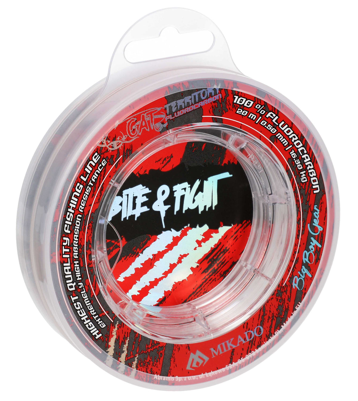 Mikado Schnur - Fluorocarbon Cat Territory - 1.20mm/78.00kg/20m - 1 Spule