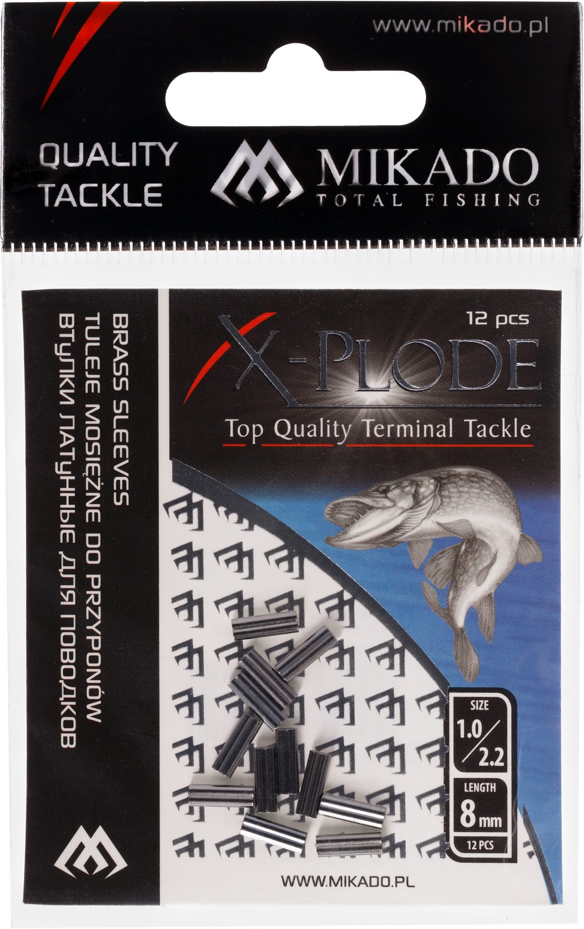 Mikado Ärmel - Messing Doppelt 0.7x1.5x6mm - 12 Stk.
