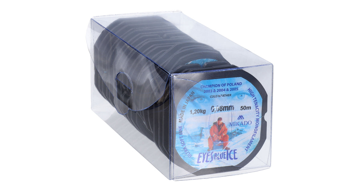 Mikado Schnur - Eyes Blue Ice - 0.20mm/5.40kg/50m - 10 Spulen