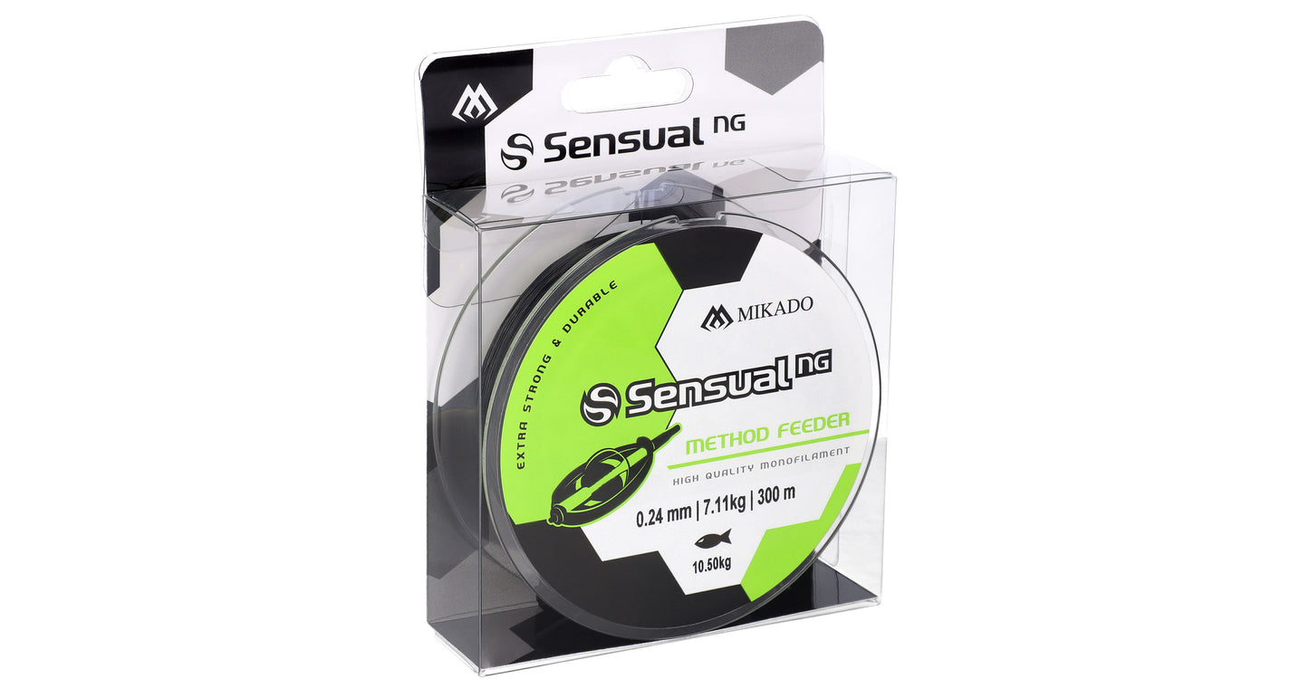 Mikado Schnur - Sensual N.G. Method Feeder 0.26mm/12kg/300m - Schwarz - 1 Spule
