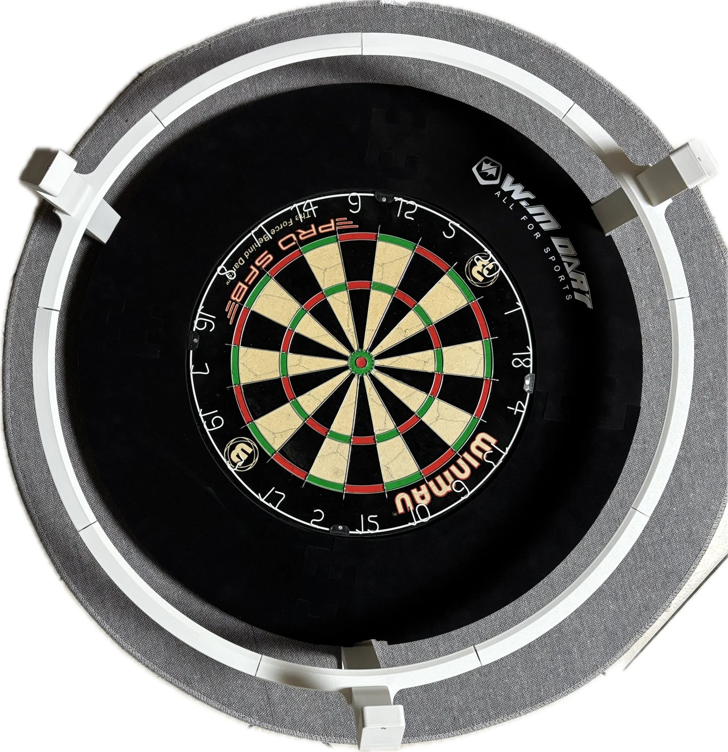Kamerahalterung für Autodarts mit Ringlichthalter Weiß