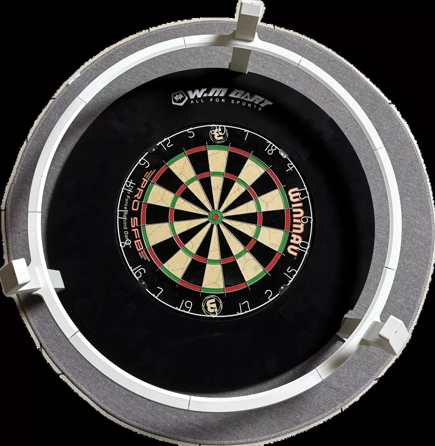 Kamerahalterung für Autodarts mit Ringlichthalter Weiß
