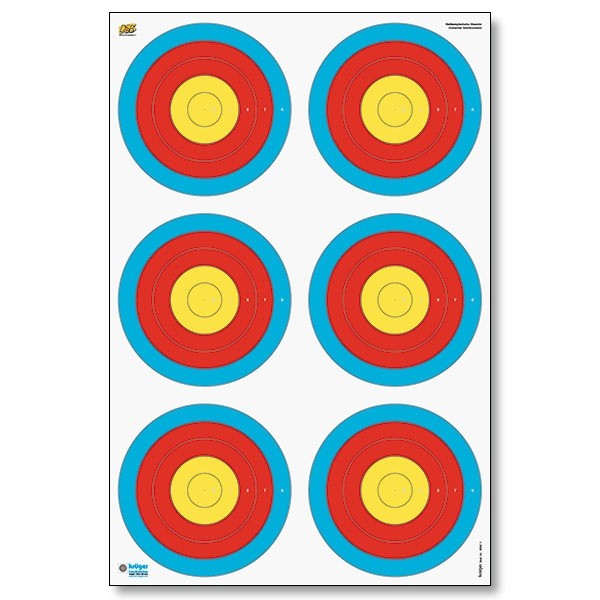 KRÜGER Scheibenauflage 6-Spot Blasrohrscheibe 6-10 – 25 Stück