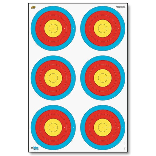 KRÜGER Scheibenauflage 6-Spot Blasrohrscheibe 6-10 – 25 Stück