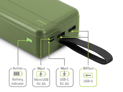 Delphin PoweriX Powerbank / 27 000 mAh