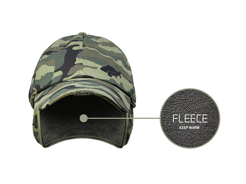 Delphin OutLINE Camo Winter-LED- Kappe