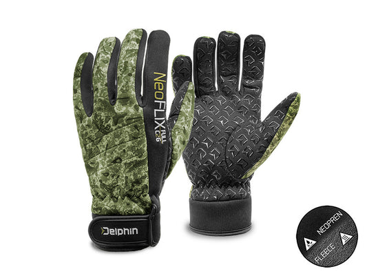 Neoprenhandschuhe mit Delphin NeoFLIX-Futter