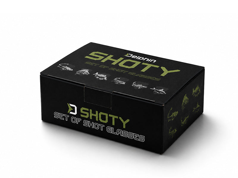Glasbecher-Set Delphin SHOTY 6in1