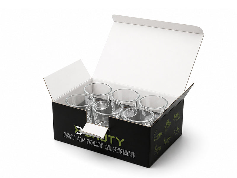 Glasbecher-Set Delphin SHOTY 6in1