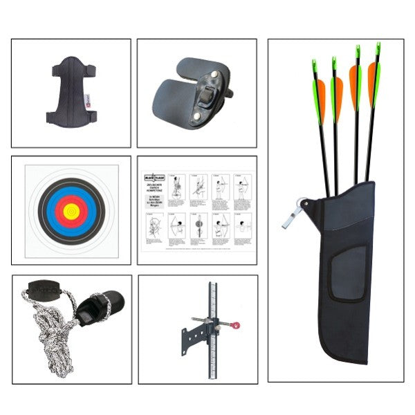 BLACK FLASH Archery Zubehörset Bogensportset STARTER