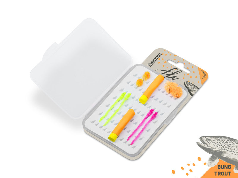 Set künstlicher Fliegen Delphin FLY / 10 Stück
