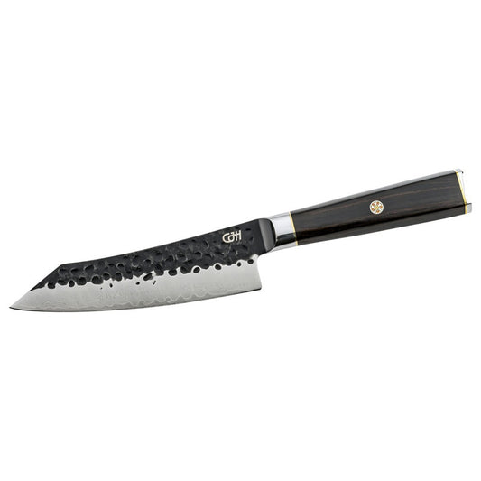CJH Kiritsuke-Messer klein, 67-Lagen Damast, Ebenholz