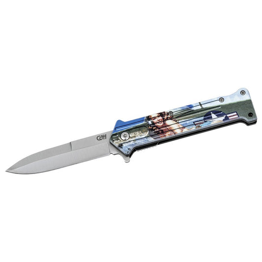 CJH Einhandmesser, Pin Up Flugzeug