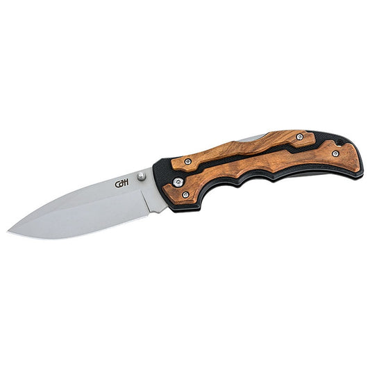 CJH Einhandmesser, Olivenholz, G10