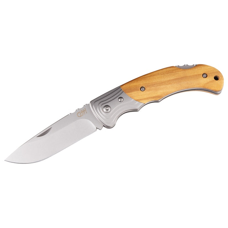 CJH Taschenmesser, D2 Olivenholz