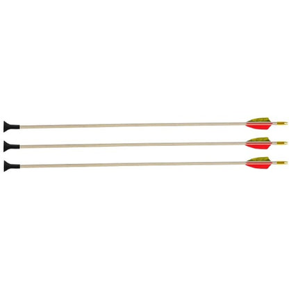 BLACK FLASH Archery Komplettpfeil-Set Holz RASANO 3" NF solid 5/16" (3 Stk)