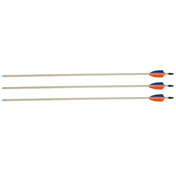 BLACK FLASH Archery Komplettpfeil-Set Holz RANTOS 5/16", 3" NF solid (3 Stk)