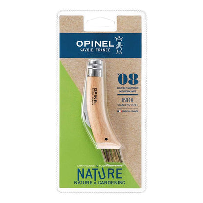 Opinel No 08 Pilzmesser mit Bürste, Blister