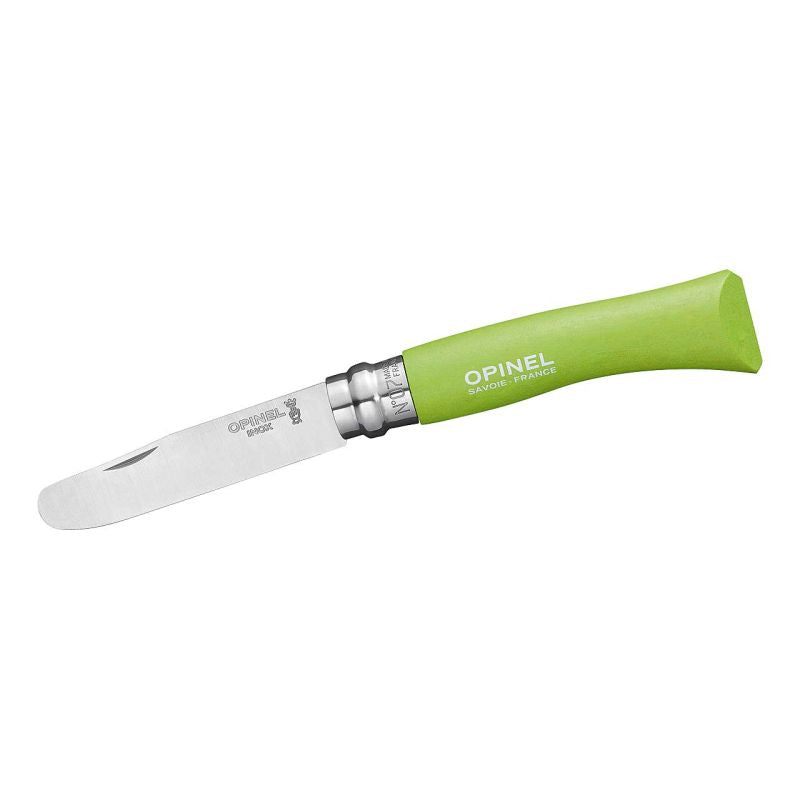 Opinel No 07 Kindermesser, grün, Blister