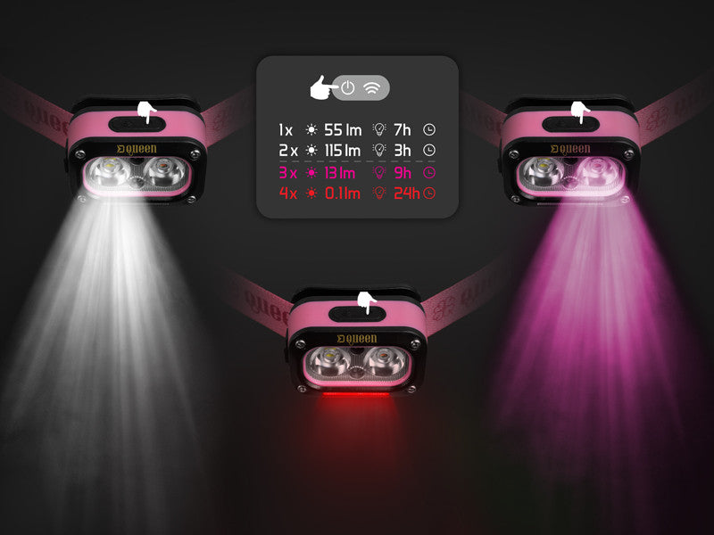 Stirnlampe Delphin QUEEN 3W/1200mAh