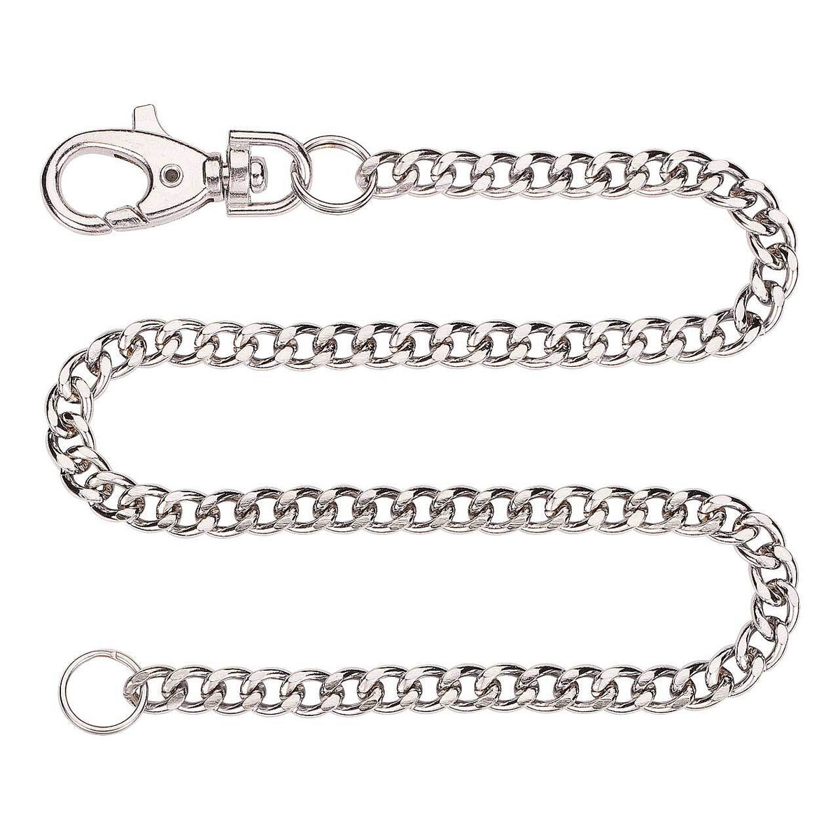 CJH Stabile Kette mit Ring, 43 cm
