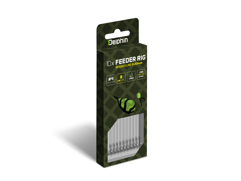 Delphin Braided Sting Feeder-Vorfach / 10St.